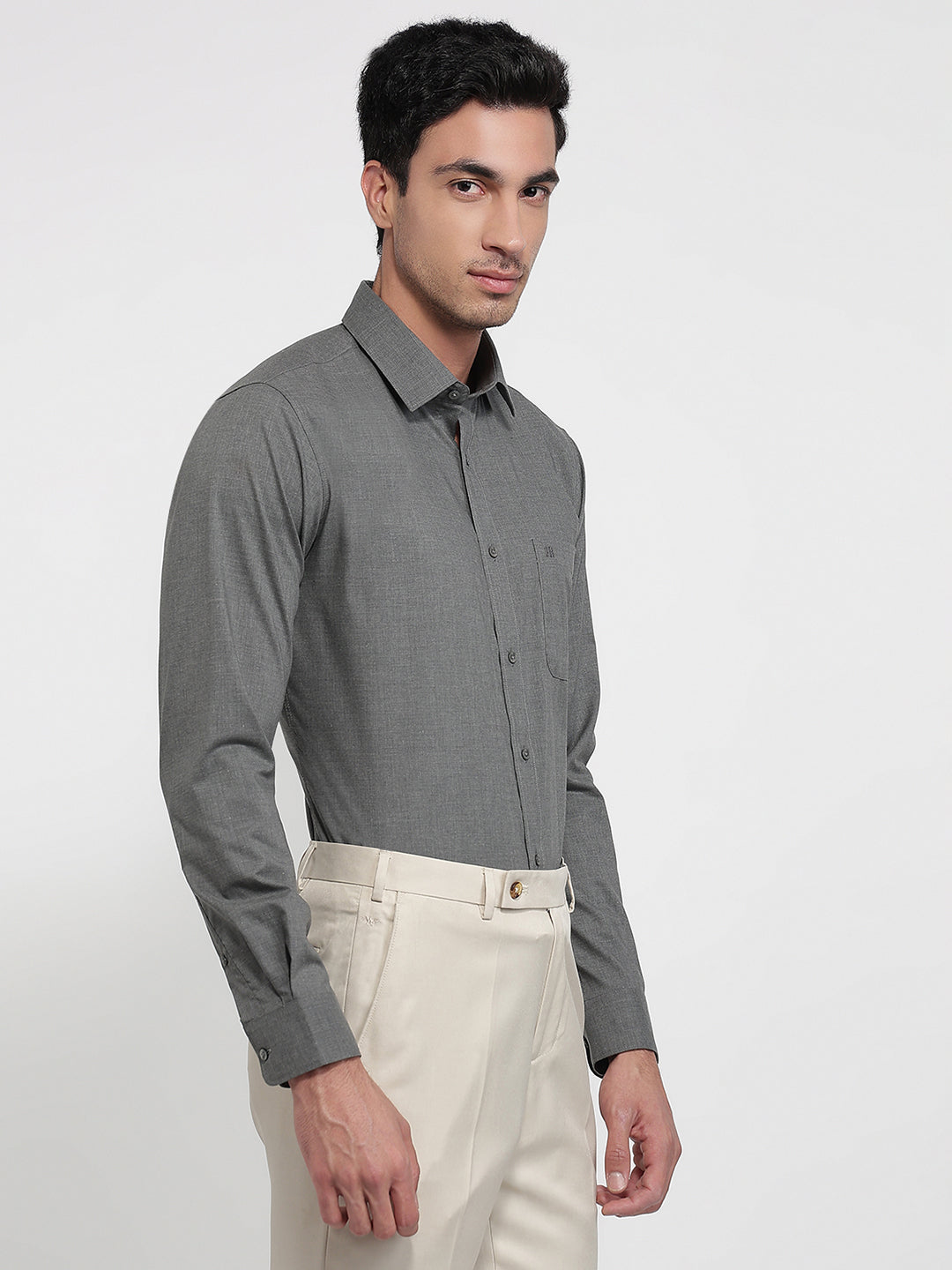 Raymond Grey Casual Shirt