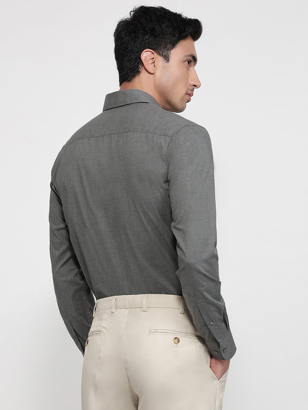 Raymond Grey Casual Shirt
