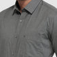 Raymond Men Grey Slim Fit Solid Casual Shirt