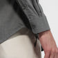 Raymond Men Grey Slim Fit Solid Casual Shirt