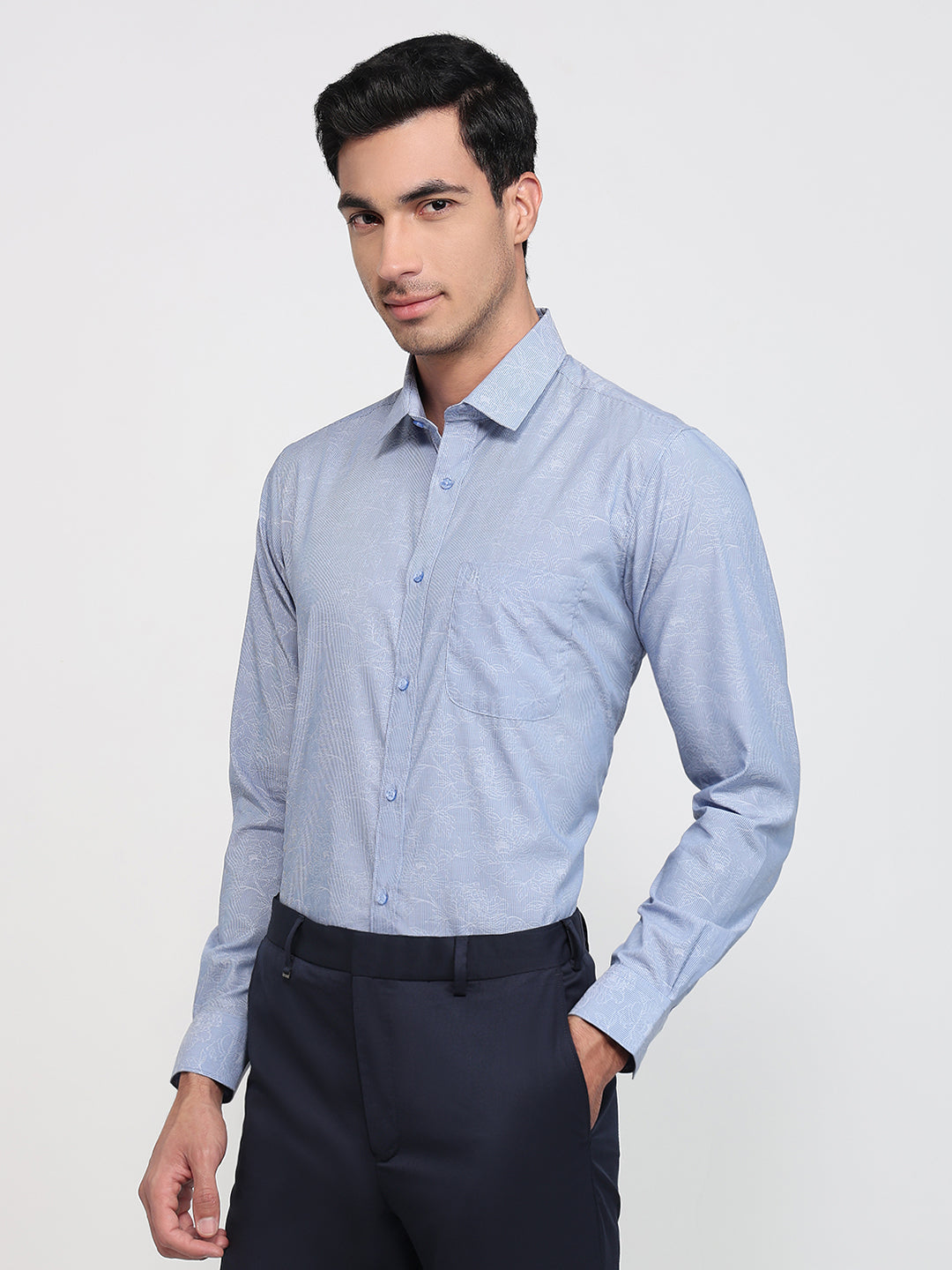Raymond Blue Casual Shirt
