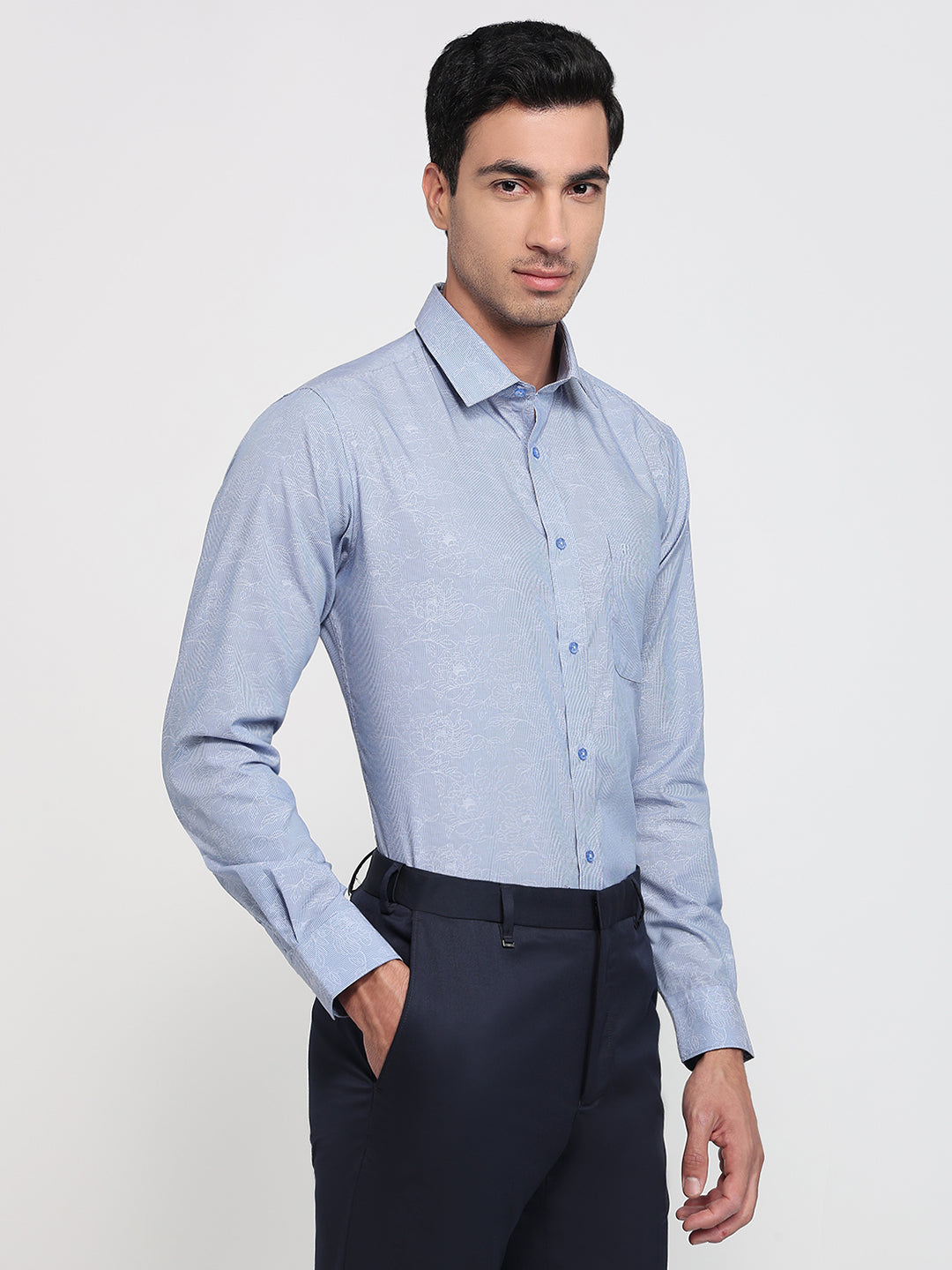 Raymond Blue Casual Shirt