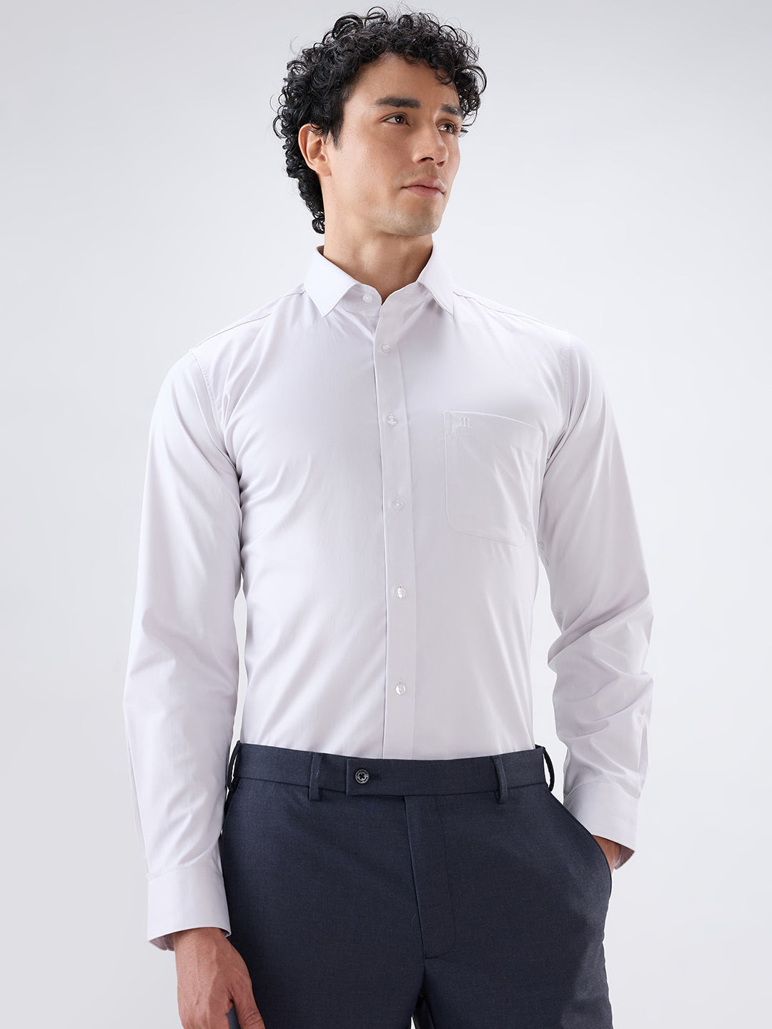 Raymond White Casual Shirt