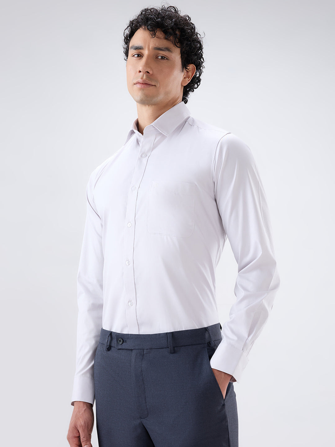 Raymond White Casual Shirt