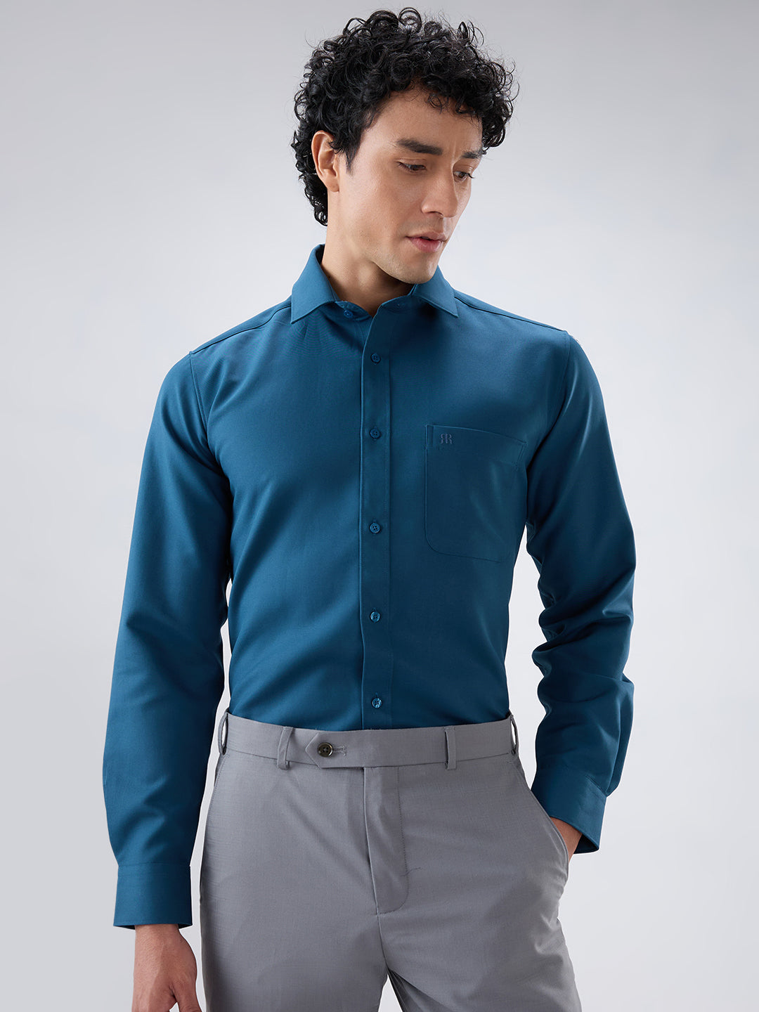 Raymond Blue Casual Shirt