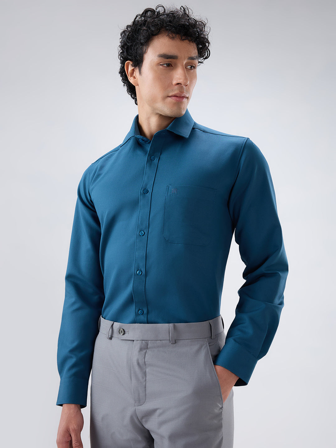 Raymond Blue Casual Shirt