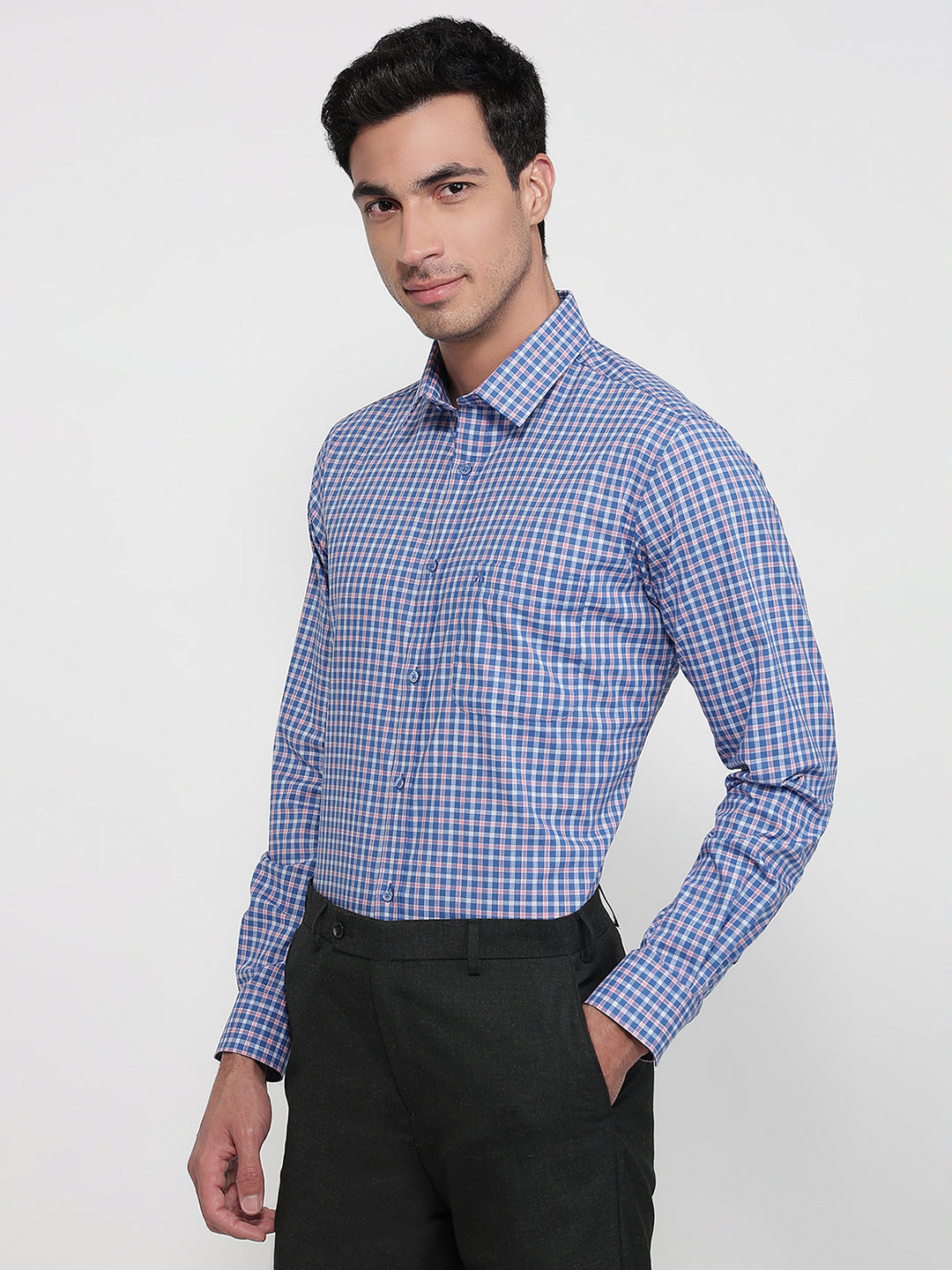 Raymond Blue Casual Shirt