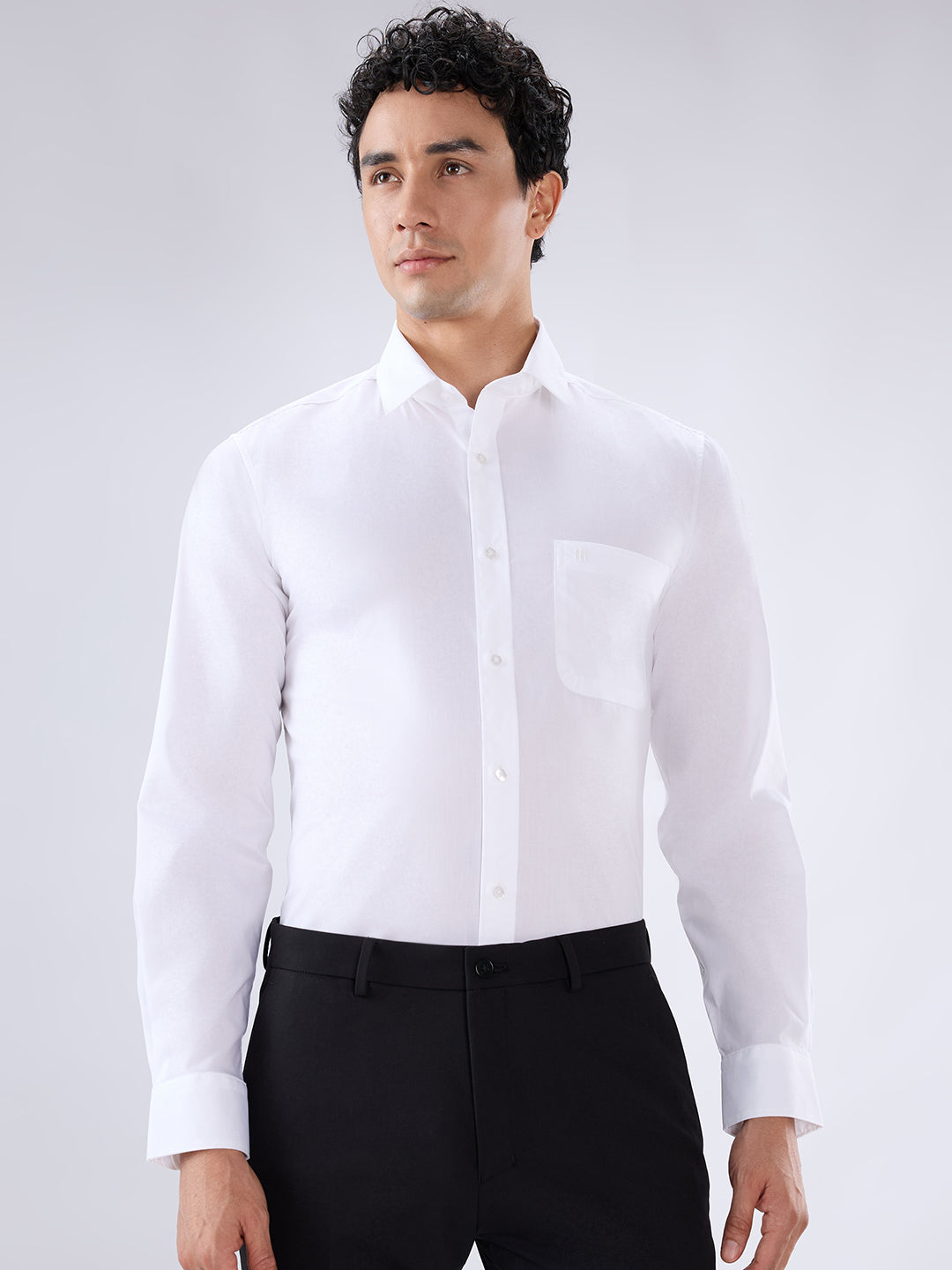 Raymond White Casual Shirt