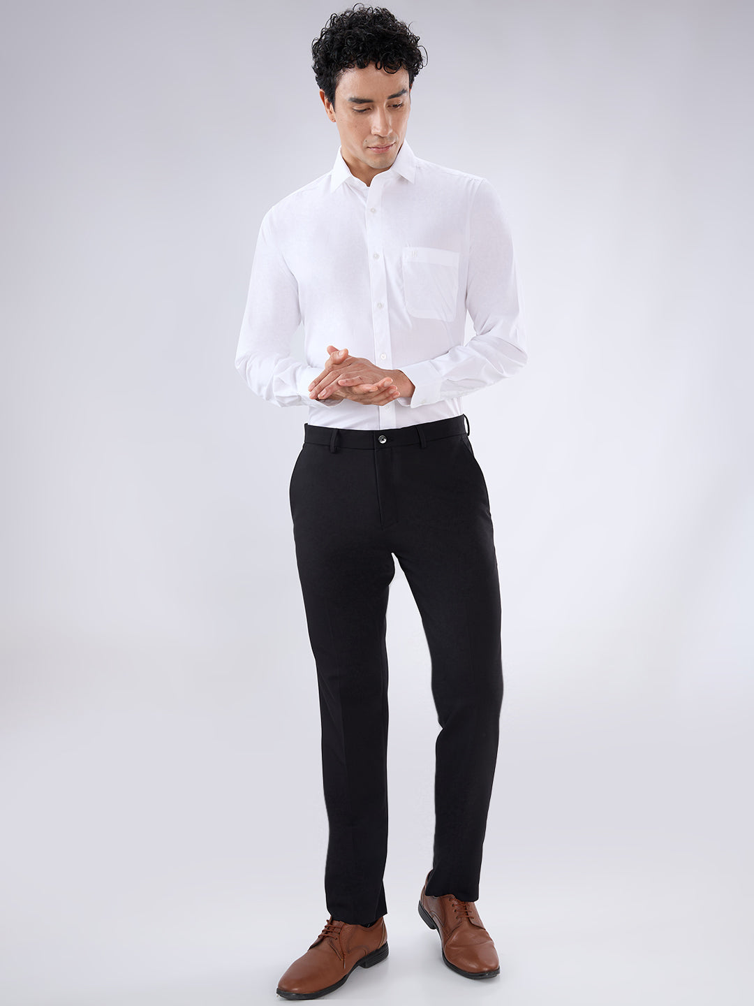 Raymond White Casual Shirt