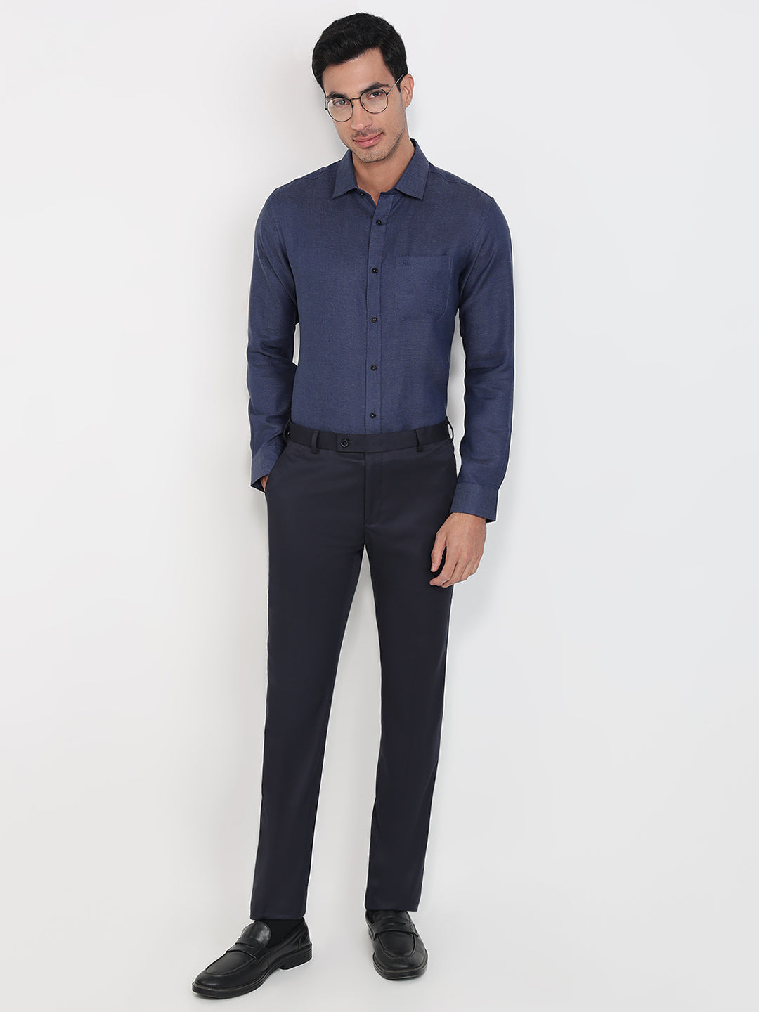 Raymond Blue Casual Shirt