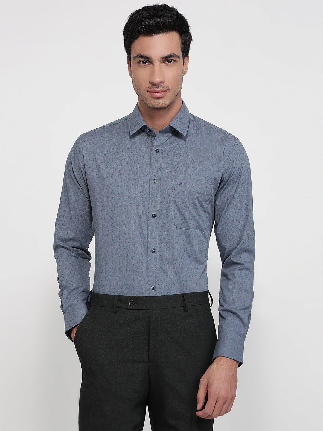 Raymond Blue Casual Shirt