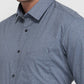 Raymond Men Blue Slim Fit Print Casual Shirt