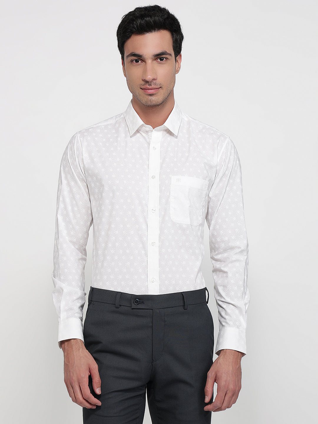Raymond White Casual Shirt
