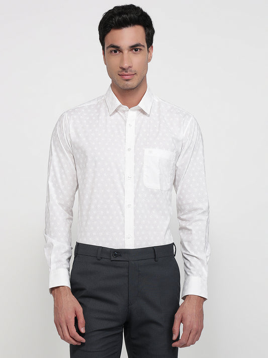 Raymond White Casual Shirt