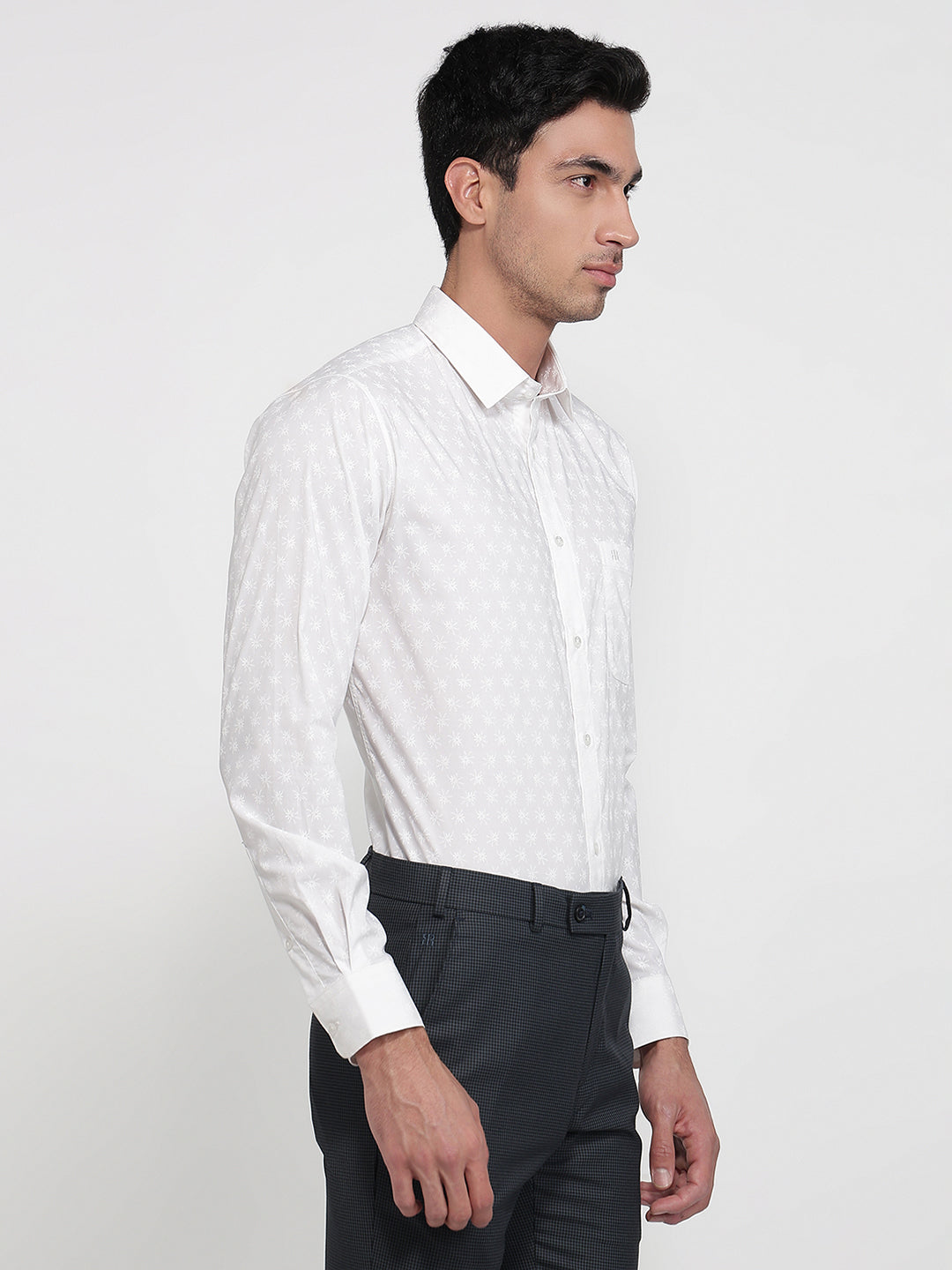 Raymond White Casual Shirt