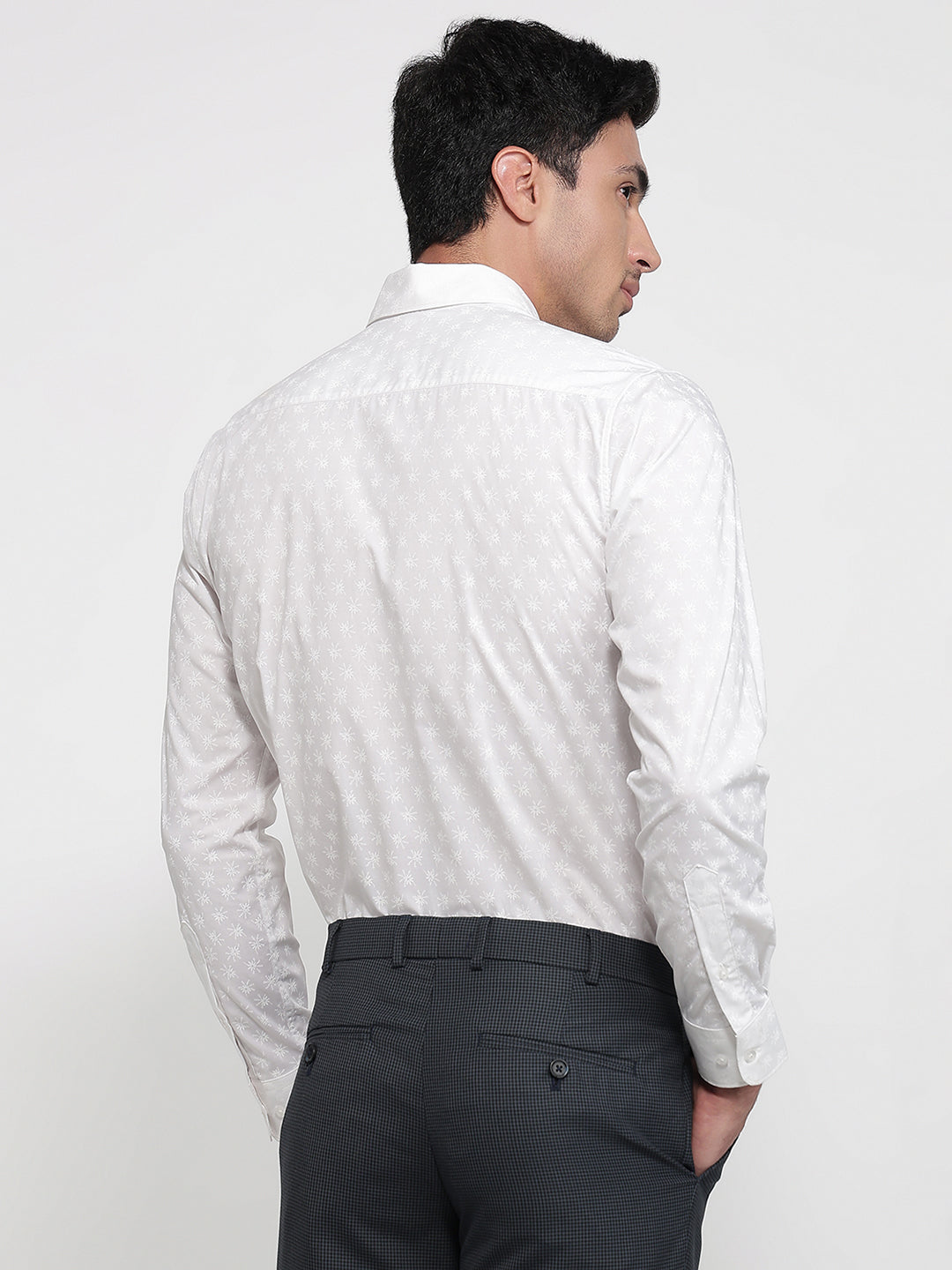 Raymond White Casual Shirt