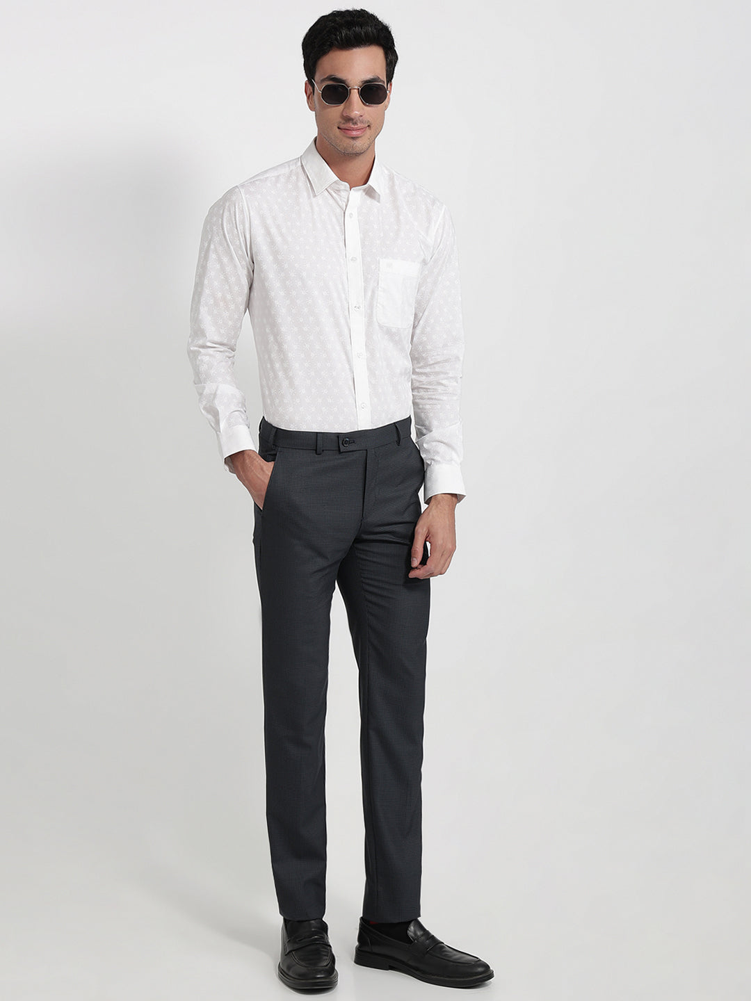 Raymond White Casual Shirt