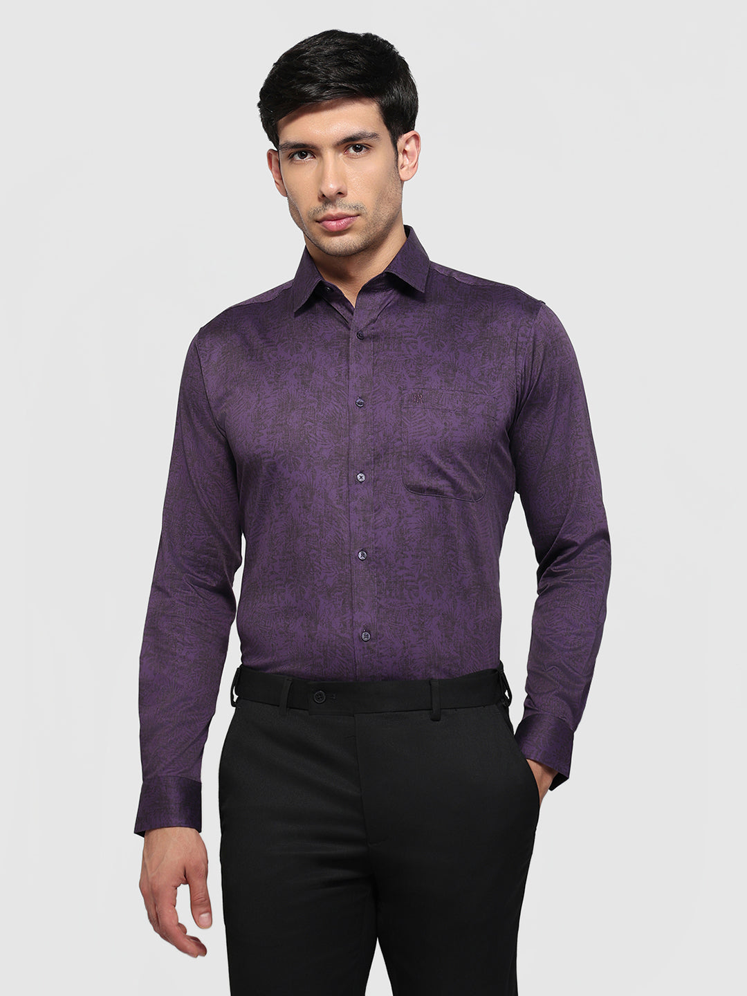 Raymond Violet Casual Shirt