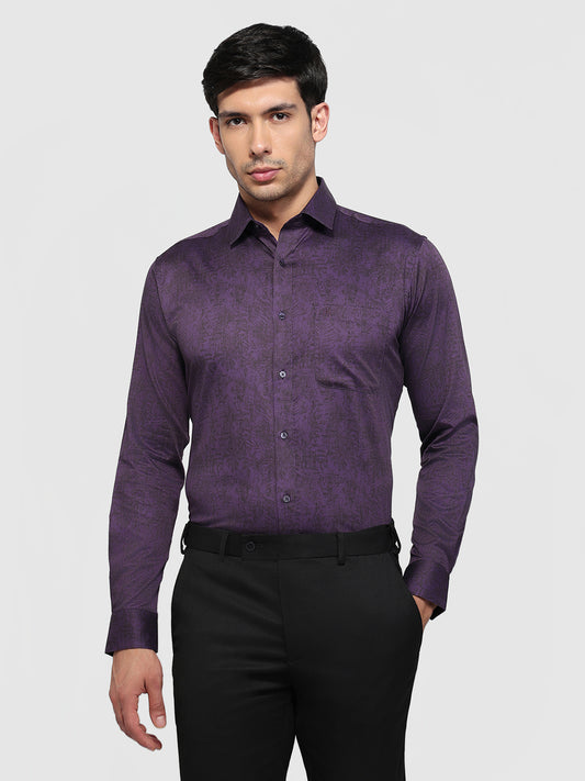 Raymond Violet Casual Shirt