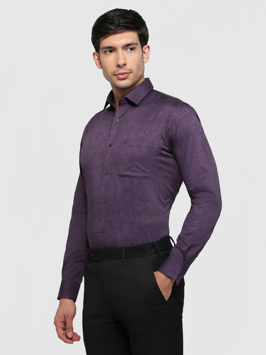 Raymond Violet Casual Shirt