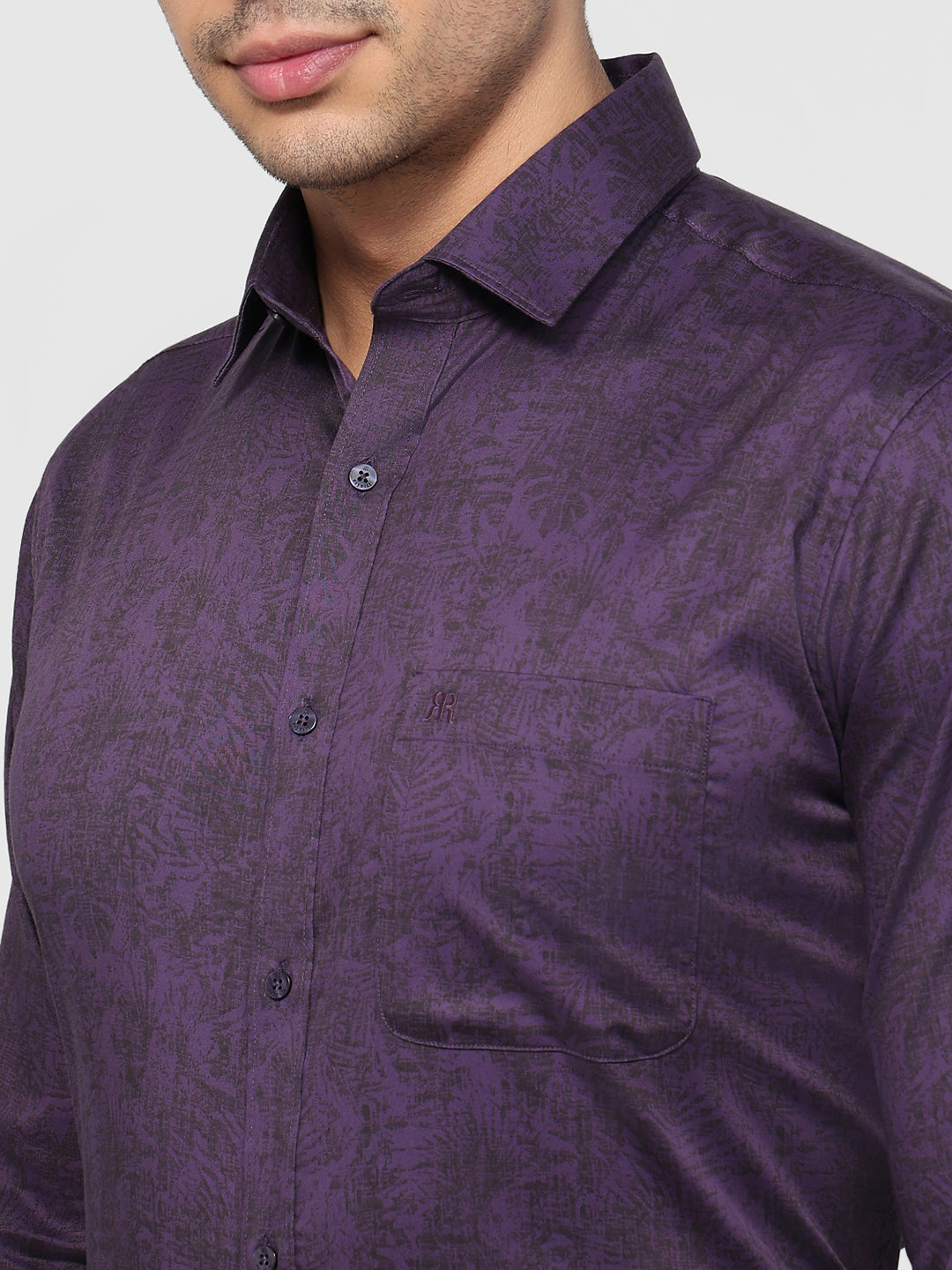 Raymond Violet Casual Shirt