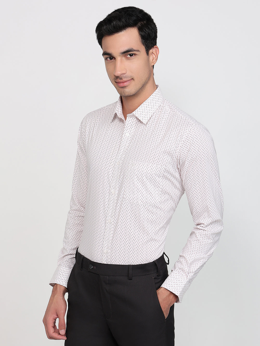 Raymond White Casual Shirt