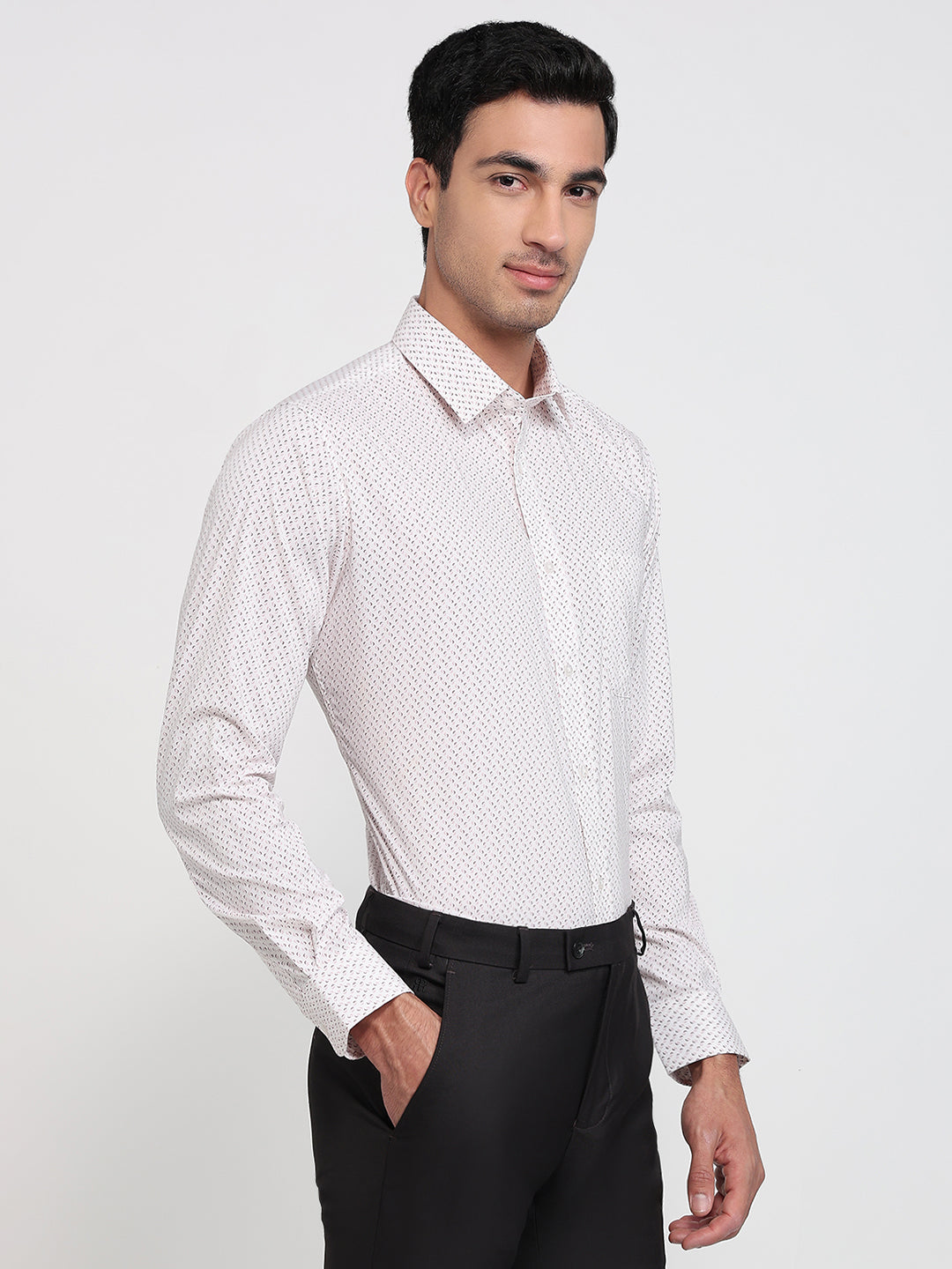 Raymond White Casual Shirt