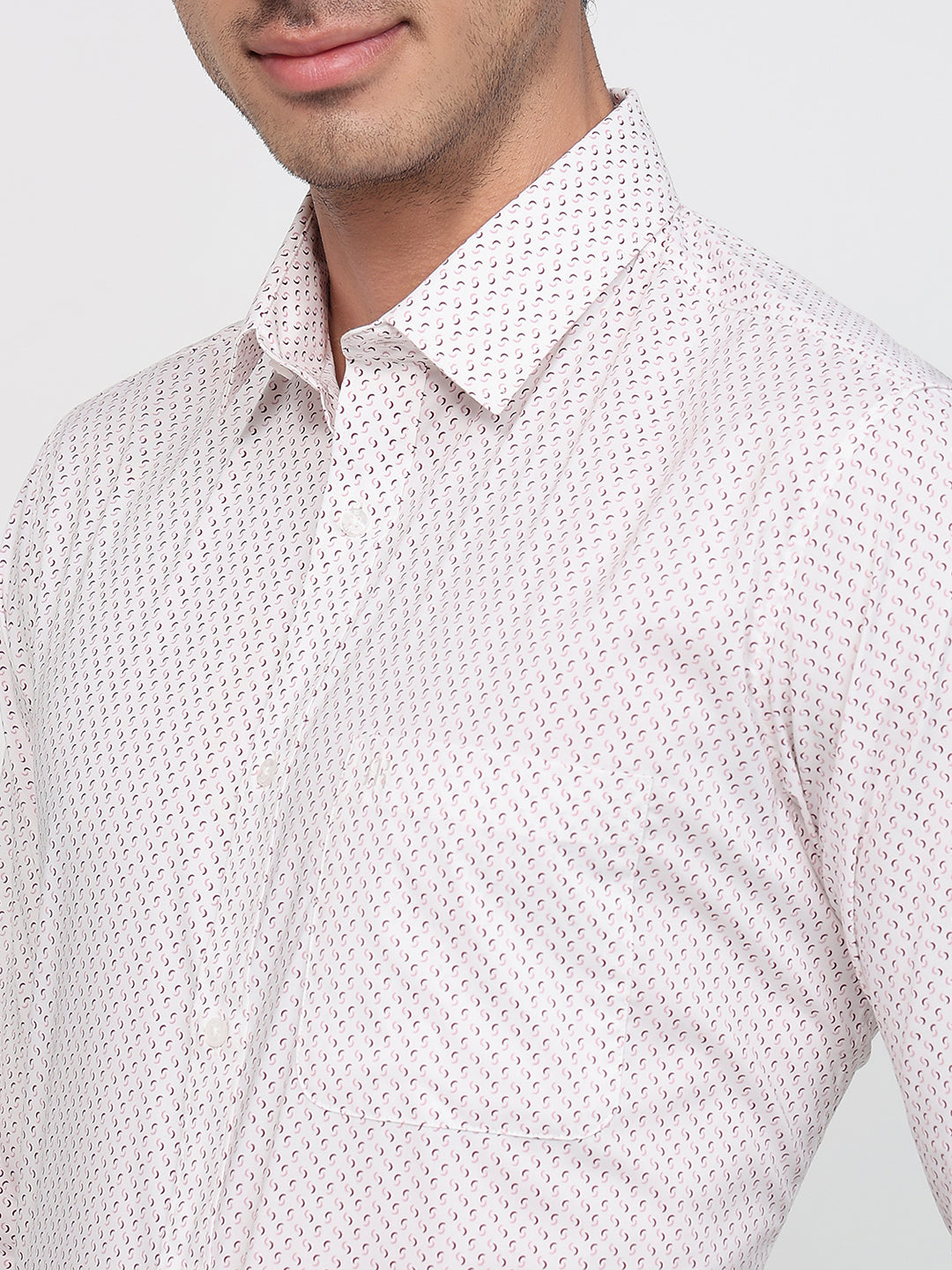 Raymond White Casual Shirt