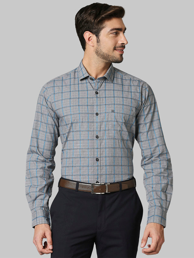 Raymond Grey Casual Shirt 