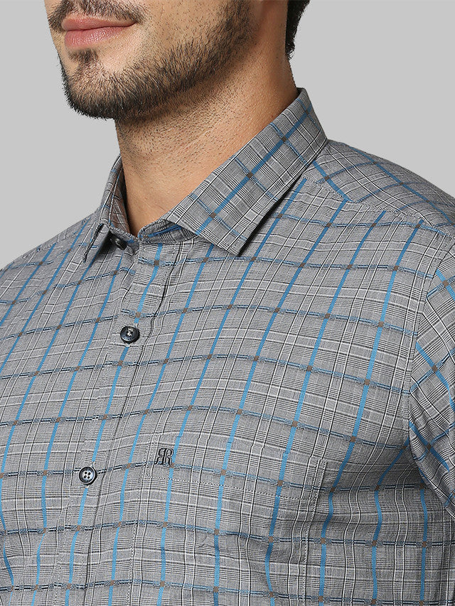 Raymond Grey Casual Shirt 