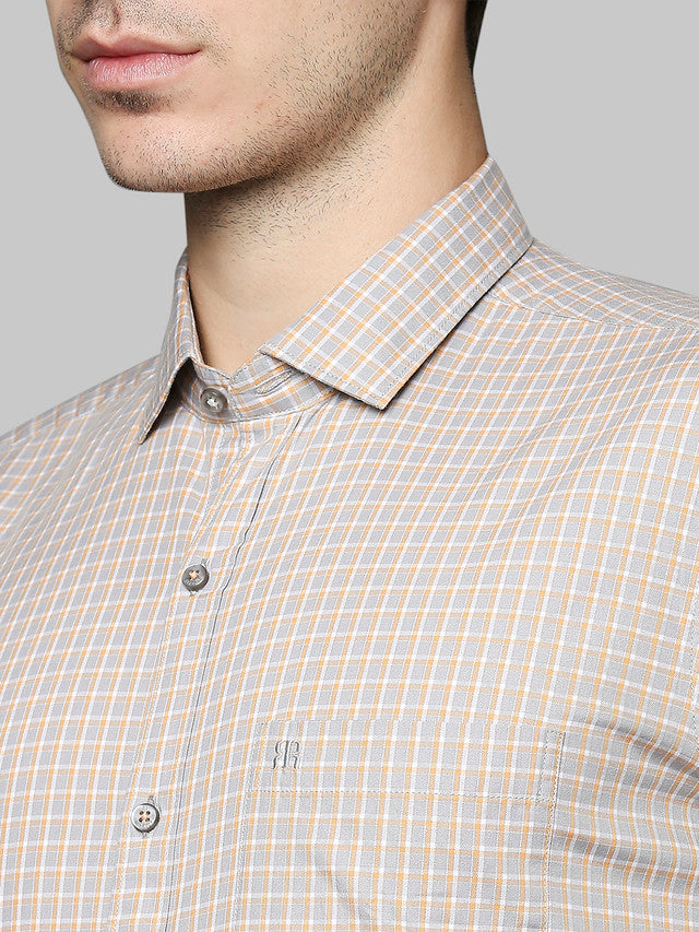 Raymond Orange Casual Shirt 