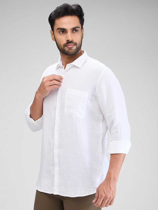 Raymond White Casual Shirt 