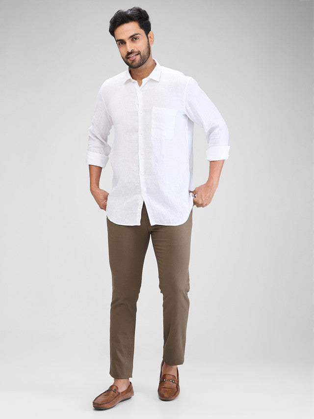 Raymond White Casual Shirt 