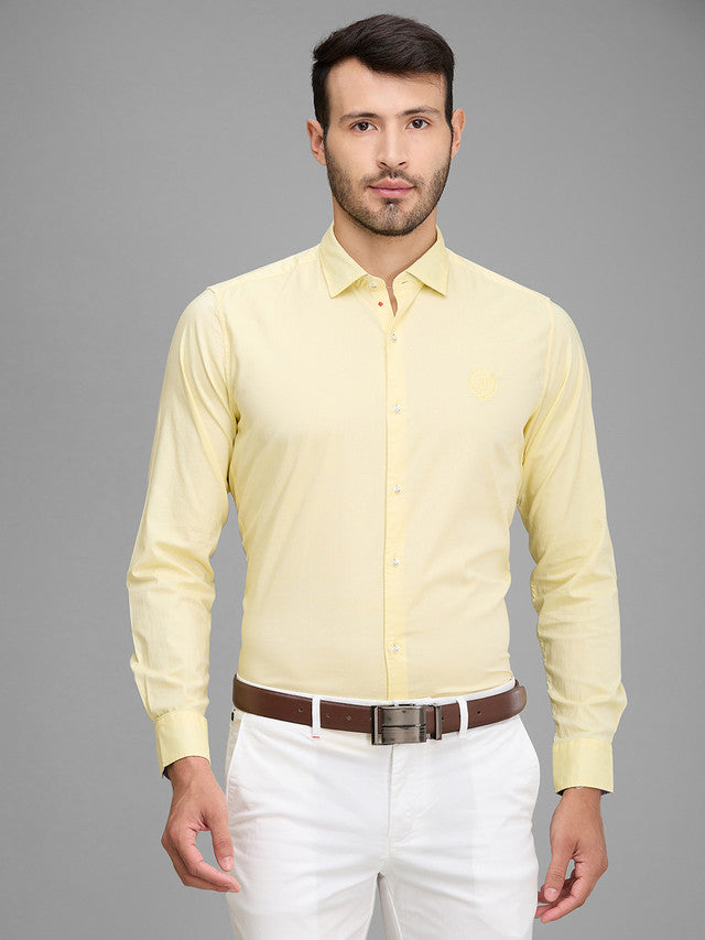 Raymond Yellow Casual Shirt 