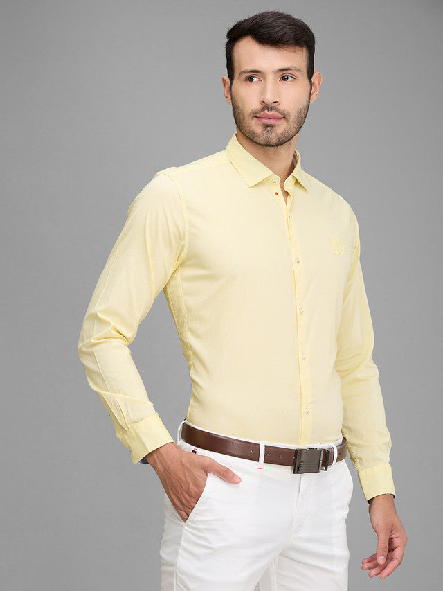 Raymond Yellow Casual Shirt 