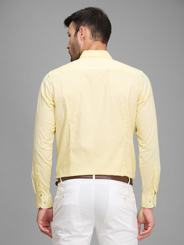 Raymond Yellow Casual Shirt 