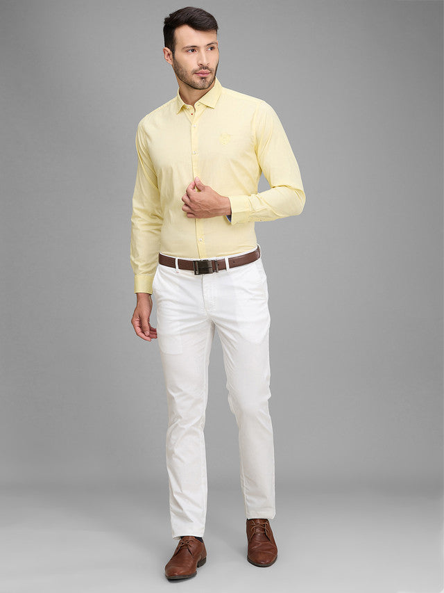 Raymond Yellow Casual Shirt 