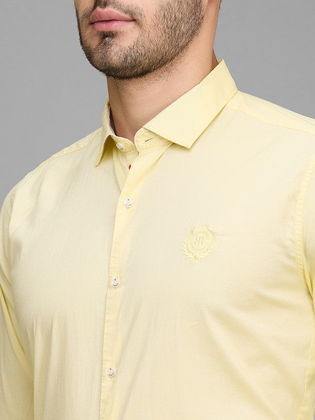 Raymond Yellow Casual Shirt 