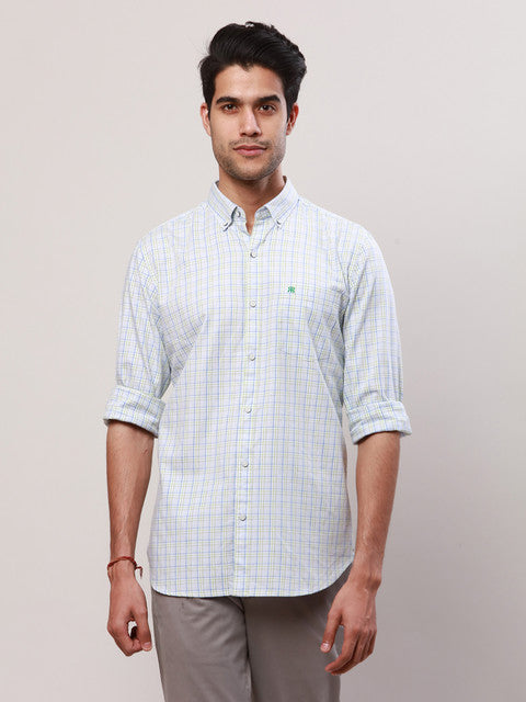 Raymond Blue Casual Shirts