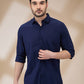Raymond Blue Casual Shirts