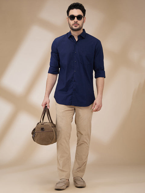 Raymond Blue Casual Shirts