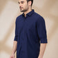 Raymond Blue Casual Shirts
