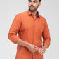 Raymond Orange Casual Shirts