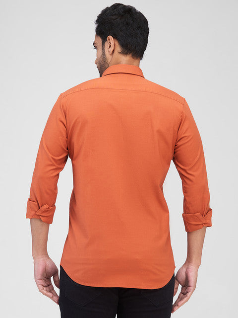 Raymond Orange Casual Shirts