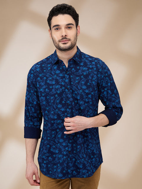 Raymond Blue Casual Shirts