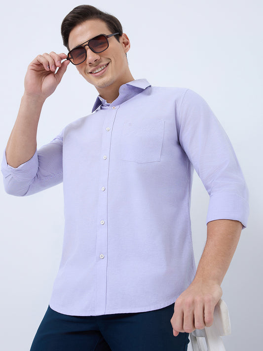 Raymond Purple Casual Shirt 