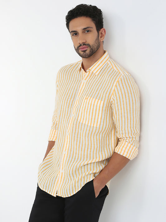 Raymond Orange Casual Shirt 