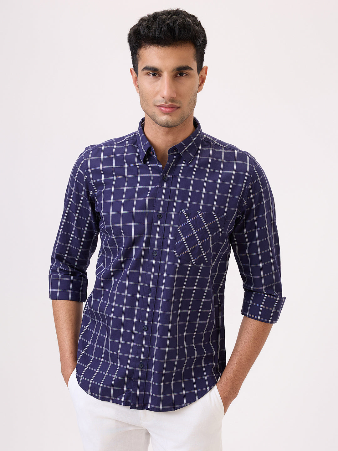Raymond Blue Casual Shirt 