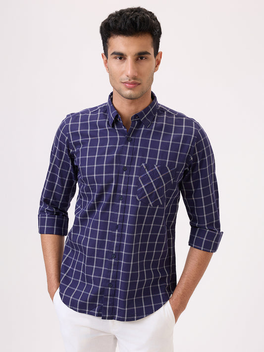 Raymond Blue Casual Shirt 