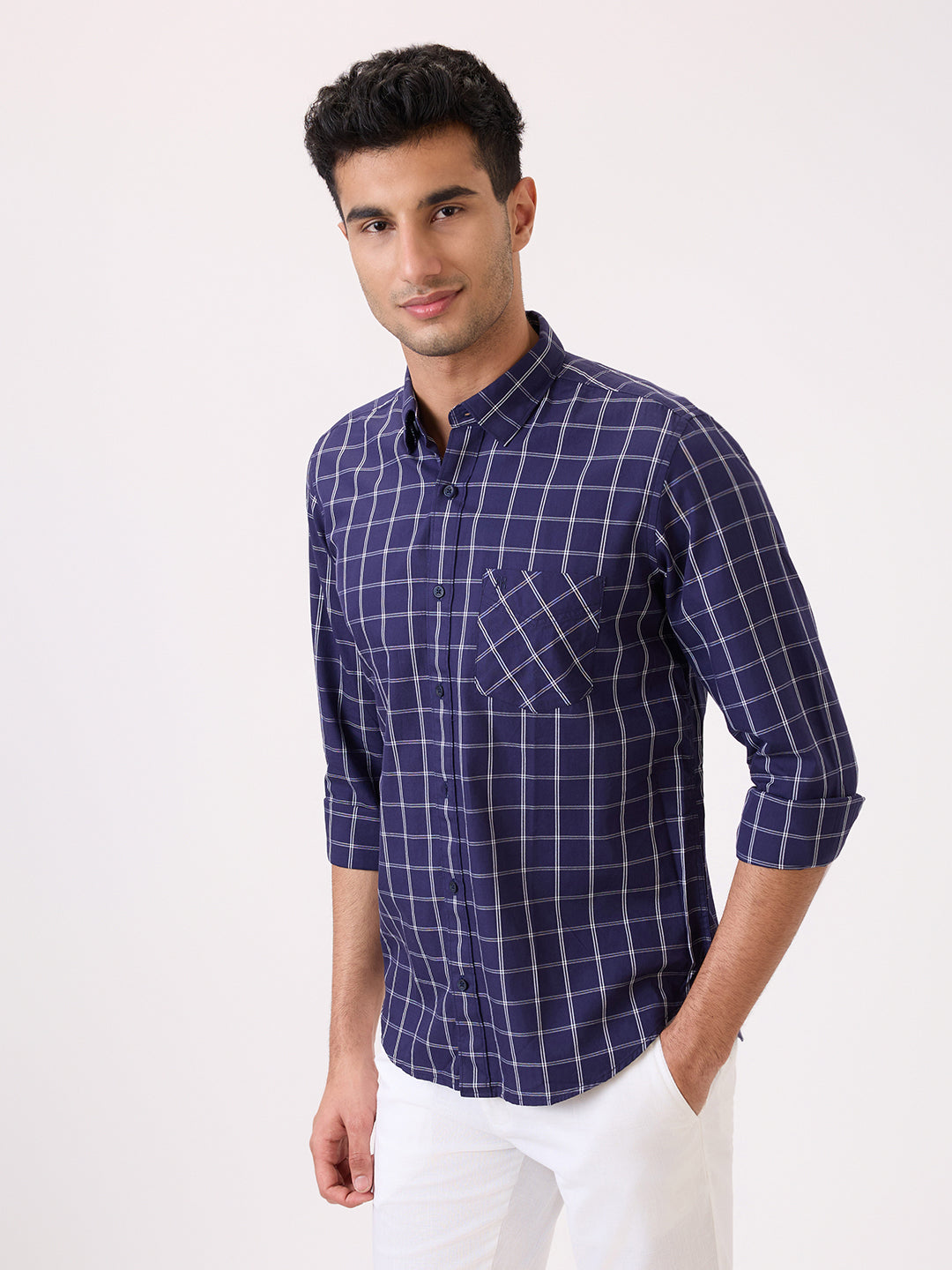 Raymond Blue Casual Shirt 